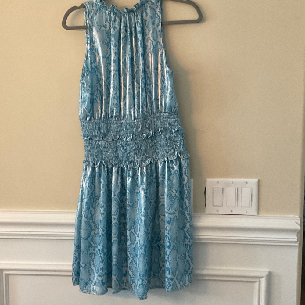 Current Air Blue Patterned Dress - Picture 2 of 4